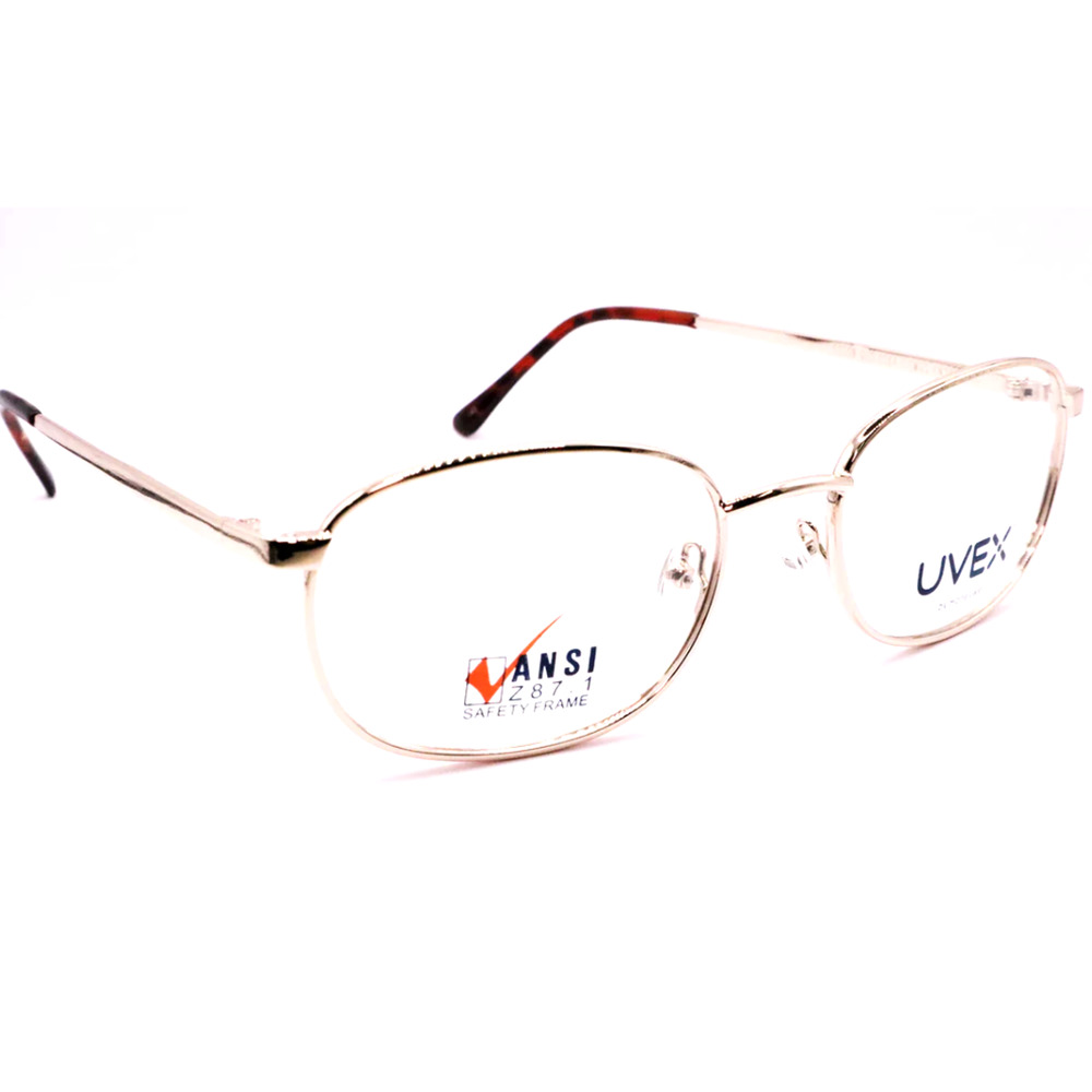 UVEX FC709 GOLD SAFETY EYEGLASSES FRAMES 51-19-140 ANSI Z87